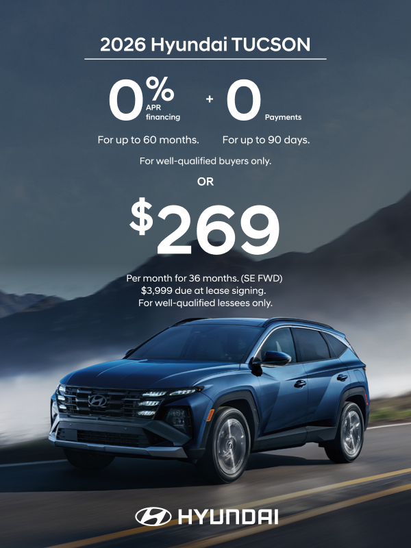 2026 Hyundai Tucson  APR or Lease Offer