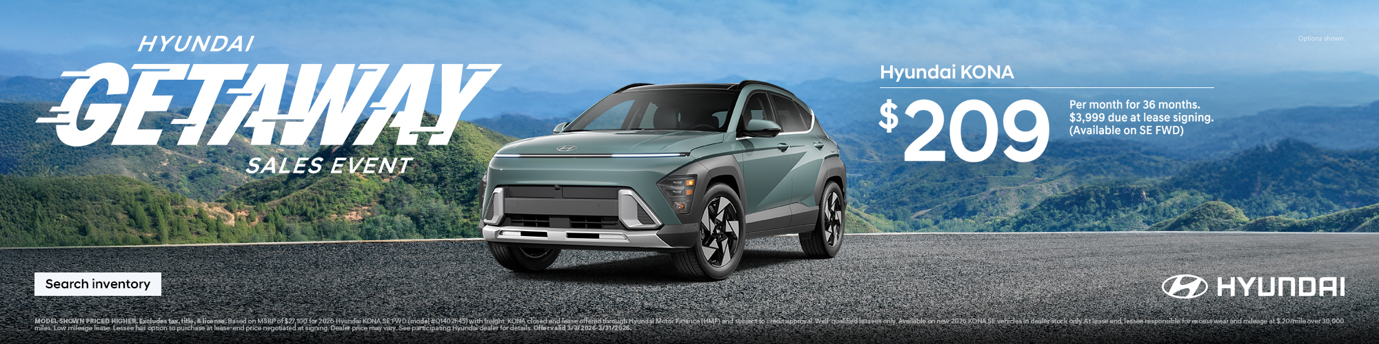 2026 Hyundai Kona Lease Offer