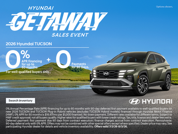 2026 Hyundai Tucson APR Offer